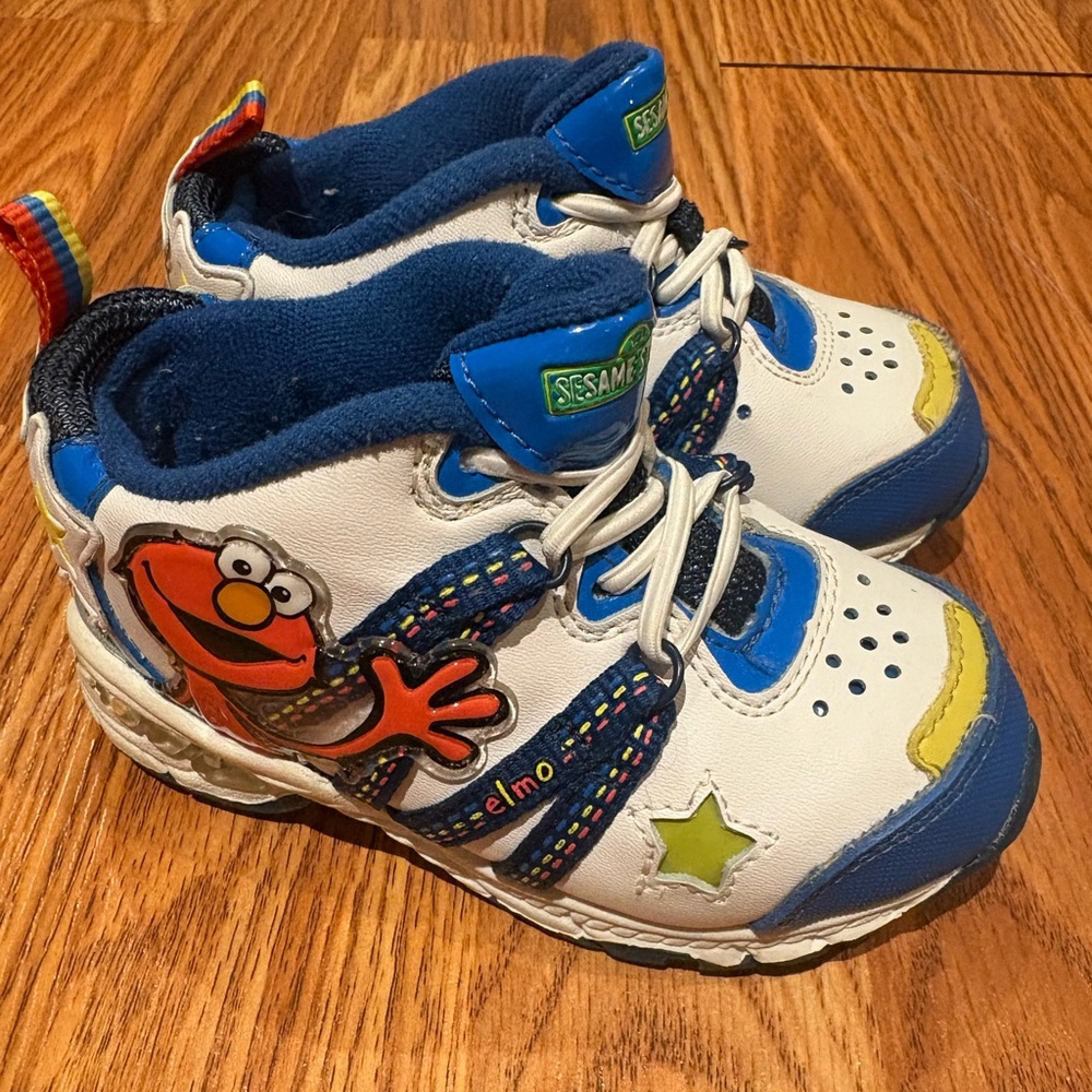 Light up Sesame Street Elmo Sneakers - Blue, White, and Yellow